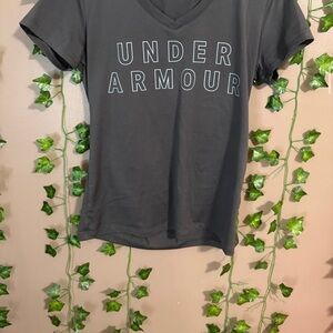 Under Armour Charcoal V-Neck Tee